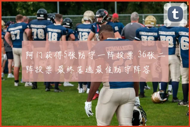阿门获得5张防守一阵投票 36张二阵投票 最终落选最佳防守阵容